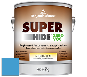 Benjamin Moore 355 Super Hide Zero Voc Interior Flat краска цвет 2065-40 Utah Sky