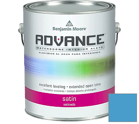 Краска Benjamin Moore 792. Advance Interior Paint-Satin эмаль цвет 2064-40 Clearest Ocean Blue