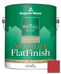 Краска Regal Select Exterior Paint-MoorLife Flat Finish (W105) цвет 2000-10 Red