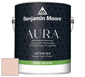 Benjamin Moore Aura 528 Waterborne Interior Semi-gloss Finish краска цвет NCS S 1010-Y70R 
