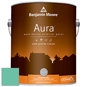 Benjamin Moore Aura 634 Waterborne Exterior Low Lustre Finish краска цвет 606 Island Paradise