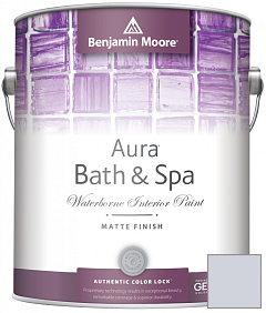 Краска Benjamin Moore Aura Bath & Spa Interior Paint Matte Finish (532) цвет 1410 Iced Lavender
