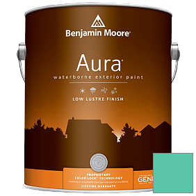 Краска Aura Waterborne Exterior Low Lustre Finish (634) цвет 2046-40 Green Sponge