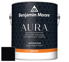 Benjamin Moore Aura 526 Waterborne Interior Satin Finish покрытие цвет RAL 9005 