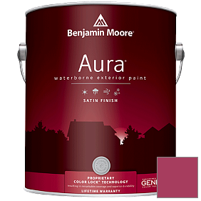 Краска Aura Waterborne Exterior Satin Finish (631) цвет 2079-20 Blushing Red