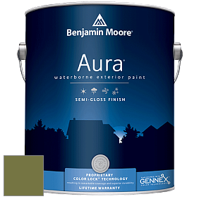 Benjamin Moore Aura 632 Waterborne Exterior Semi-Gloss Finish краска цвет 2145-10 Avocado