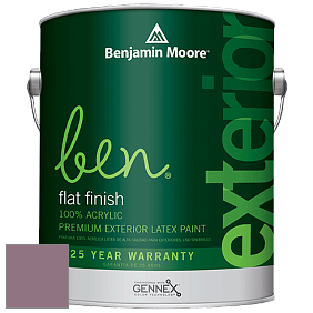 Benjamin Moore Ben 541 Waterborne Exterior Flat Finish краска цвет AF-625 