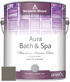 Benjamin Moore Aura 532 Bath & Spa Waterborne Interior Paint Matte Finish краска цвет 2139-30 Sharkskin