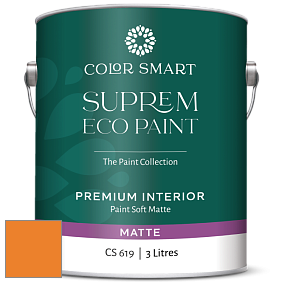 COLOR SMART CS 619 SUPREM ECO PAINT матовая краска цвет 2017-10 Orange Juice