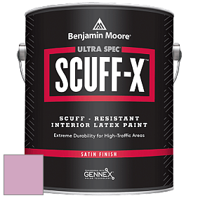 Benjamin Moore 486 Ultra Spec SCUFF-X Interior Satin Finish краска цвет 2083-50 Pink Pansy