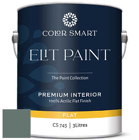 COLOR SMART CS 745 ELIT PAINT глубокоматовая моющаяся краска цвет NCS S 6010-B90G 