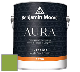 Benjamin Moore Aura 526 Waterborne Interior Satin Finish покрытие цвет 2029-30 Rosemary Green