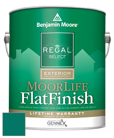 Benjamin Moore W105 Regal Select Exterior Paint-MoorLife Flat Finish краска цвет 2048-20 Juniper