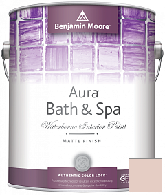 Краска Benjamin Moore Aura Bath & Spa Interior Paint Matte Finish (532) цвет 1177 Rose Accent