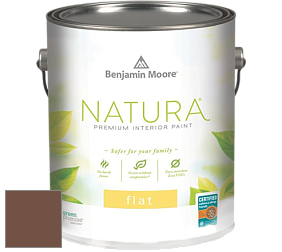 Benjamin Moore 512 Natura Interior Flat Finish матовая краска цвет 2096-10 Seed Brown