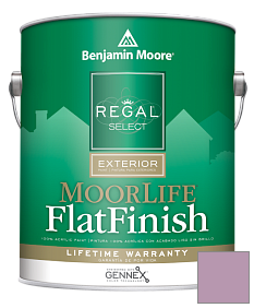 Краска Regal Select Exterior Paint-MoorLife Flat Finish (W105) цвет 1377 Caribbean Sunset