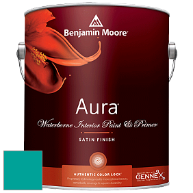 Benjamin Moore Aura 526 Waterborne Interior Satin Finish покрытие цвет NCS S 2060-B50G 