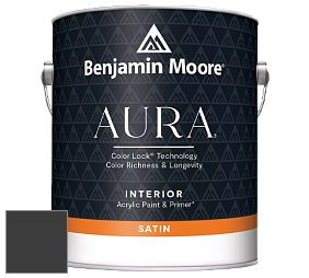 Benjamin Moore Aura 526 Waterborne Interior Satin Finish покрытие цвет NCS S 9000-N 