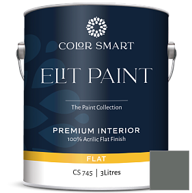 Краска COLOR SMART CS 745 ELIT PAINT глубокоматовая моющаяся краска цвет 1568 Quarry Rock