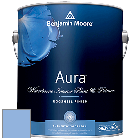 Benjamin Moore Aura 524 Waterborne Interior Eggshell Finish краска цвет 2067-50 Summer Blue