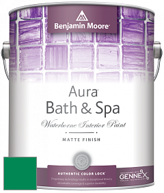 Benjamin Moore Aura 532 Bath & Spa Waterborne Interior Paint Matte Finish краска цвет RAL 6024 