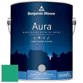 Benjamin Moore Aura 632 Waterborne Exterior Semi-Gloss Finish краска цвет 2045-30 Green Leaf