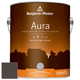 Benjamin Moore Aura 634 Waterborne Exterior Low Lustre Finish краска цвет 2114-10 Bittersweet Chocolate