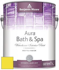 Benjamin Moore Aura 532 Bath & Spa Waterborne Interior Paint Matte Finish краска цвет RAL 1018 