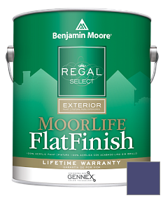 Краска Regal Select Exterior Paint-MoorLife Flat Finish (W105) цвет 2068-20 Grape Gum