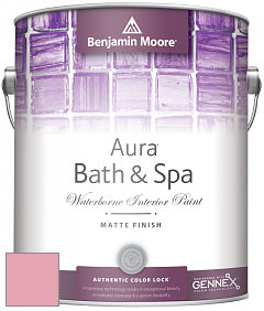 Benjamin Moore Aura 532 Bath & Spa Waterborne Interior Paint Matte Finish краска цвет 2007-50 Supple Pink