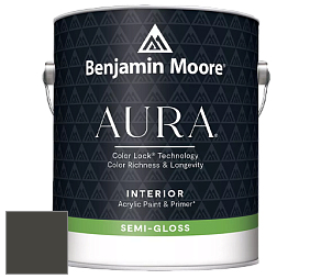 Benjamin Moore Aura 528 Waterborne Interior Semi-gloss Finish краска цвет NCS S 8505-G80Y 
