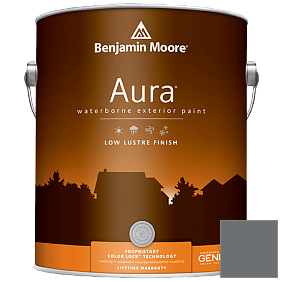 Краска Aura Waterborne Exterior Low Lustre Finish (634) цвет 2124-20 Trout Gray