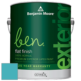 Benjamin Moore Ben 541 Waterborne Exterior Flat Finish краска цвет 760 Baltimore Sky