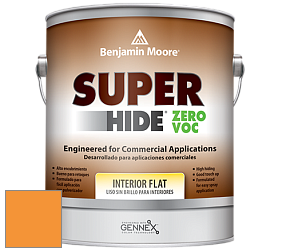 Benjamin Moore 355 Super Hide Zero Voc Interior Flat краска цвет 2017-30 Tangelo