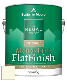 Benjamin Moore W105 Regal Select Exterior Paint-MoorLife Flat Finish краска цвет OC-114 Lemon Ice
