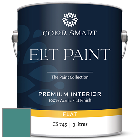 COLOR SMART CS 745 ELIT PAINT глубокоматовая моющаяся краска цвет RAL 6033 