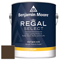 Benjamin Moore 547 Regal Select Waterborne Interior Flat Finish краска цвет RAL 8028 