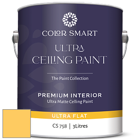 COLOR SMART CS 758 ULTRA CEILING PAINT ультраматовая краска цвет 2019-40 American Cheese
