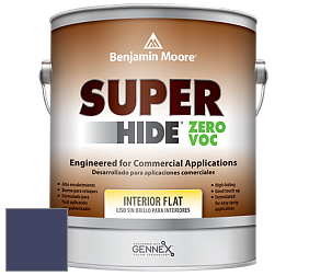 Benjamin Moore 355 Super Hide Zero Voc Interior Flat краска цвет 2067-10 Midnight Navy