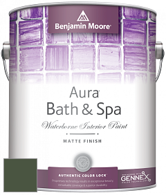 Benjamin Moore Aura 532 Bath & Spa Waterborne Interior Paint Matte Finish краска цвет NCS S 7020-G30Y 