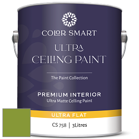 COLOR SMART CS 758 ULTRA CEILING PAINT ультраматовая краска цвет NCS S 2070-G40Y 