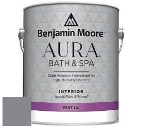 Benjamin Moore Aura 532 Bath & Spa Waterborne Interior Paint Matte Finish краска цвет NCS S 5005-R50B 