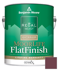Краска Regal Select Exterior Paint-MoorLife Flat Finish (W105) цвет 2083-10 Raisin Torte