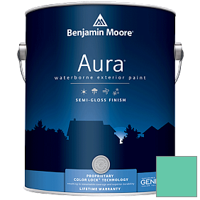 Краска Aura Waterborne Exterior Semi-Gloss Finish (632) цвет 614 St. Patty's Day