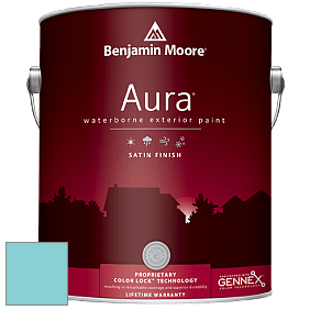 Benjamin Moore Aura 631 Waterborne Exterior Satin Finish краска цвет 2056-50 Baby Boy Blue