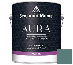 Краска Benjamin Moore Aura Interior Paint - Matte (522) цвет 678 Pacific Rim