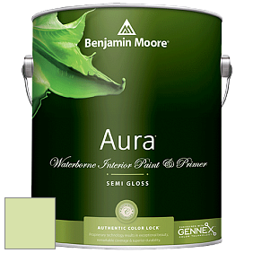 Benjamin Moore Aura 528 Waterborne Interior Semi-gloss Finish краска цвет NCS S 0530-G40Y 