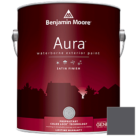 Краска Aura Waterborne Exterior Satin Finish (631) цвет 2130-30 Almost Black