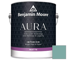 Краска Benjamin Moore Aura Interior Paint - Matte (522) цвет 2050-40 Florida Keys Blue