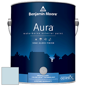 Benjamin Moore Aura 632 Waterborne Exterior Semi-Gloss Finish краска цвет 806 Breath of Fresh Air